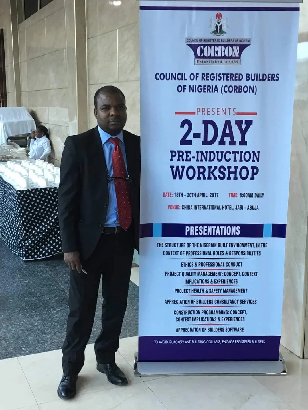 CORBON Pre-Induction Workshop